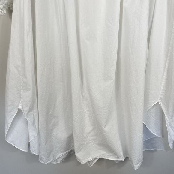 Vintage Priamo Nightgown One Size White Victorian Lace Romantic Prairie Boho - Picture 11 of 11